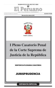 I Pleno Casatorio Penal - Gaceta Jurídica