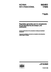 IEC 17025:2005 - Medicina Laboral de Venezuela