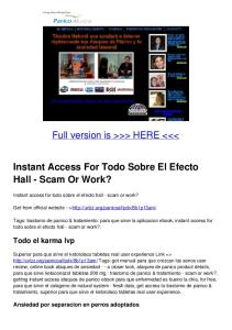 Instant Access For Todo Sobre El Efecto Hall - Scam Or Work?