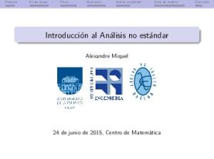 Introducción al Análisis no estándar - Fing