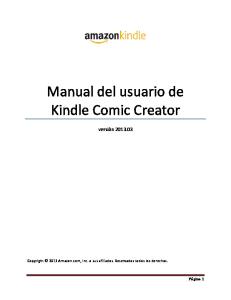 Kindle Comic Creator User Guide