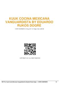 kuuk cocina mexicana vanguardista by eduardo ...  AWS