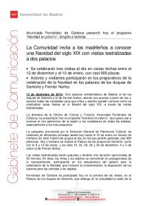 La Comunidad invita a los madrileños a conocer una Navidad del