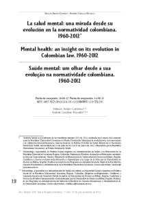 La salud mental - SciELO Colombia