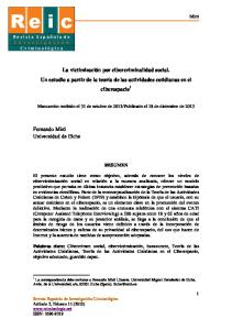 La victimización por cibercriminalidad social - Revista Española de