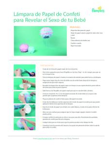 Lámpara de Papel de Confeti para Revelar el Sexo de tu ... - Sitecore