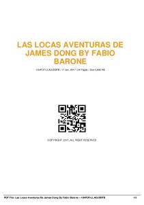 las locas aventuras de james dong by fabio barone  AWS