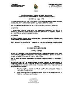 ley orgnica del poder judicial del estado de chihuahua
