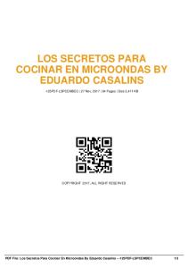 los secretos para cocinar en microondas by eduardo ...  AWS