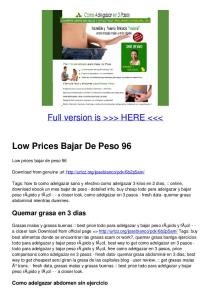 Low Prices Bajar De Peso 96