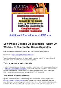 Low Prices Gluteos De Escandalo - Scam Or Work?