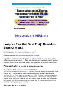 Lowprice Para Que Sirve El Ajo Remedios Scam Or Work?