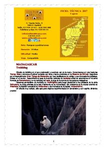 MADAGASCAR Trekking - Cultura africana y viajes