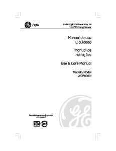 Manual de uso y cuidado Manual de instruções Use & Care Manual