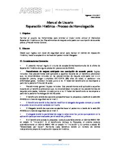 Manual de Usuario Reparación Histórica - Proceso de