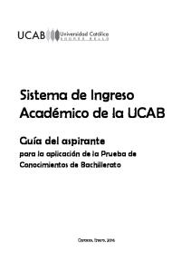 Manual del aspirante para la aplicacion de la Prueba de ... - Ucab