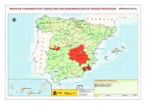 Mapa de condimentos y especias con ... - Alimentacion.es