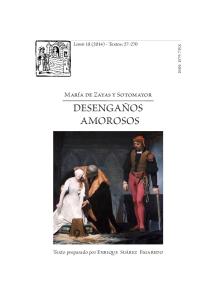 María de Zayas y Sotomayor, Desengaños amorosos (ed ... - Parnaseo