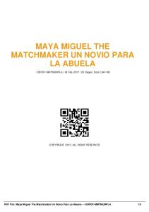 maya miguel the matchmaker un novio para la abuela  AWS