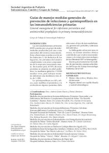 medidas generales de prevención de infecciones ... - SciELO Argentina