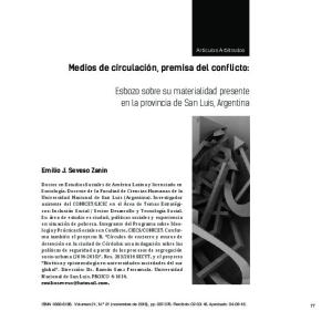 Medios de circulación, premisa del conflicto - SciELO Argentina