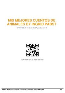 mis mejores cuentos de animales by ingrid pabst  AWS