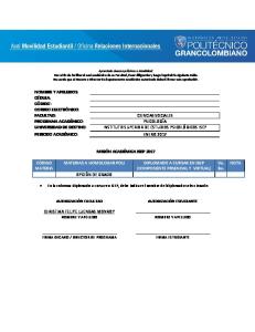 misión académica isep 2017 código materia materias a homologar