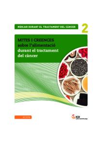 Mites i creences sobre l'alimentació durant el càncer - Institut Català d ...