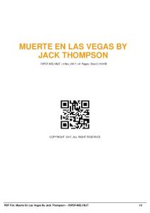 MUERTE EN LAS VEGAS BY JACK THOMPSON -70PDF-MELVBJT
