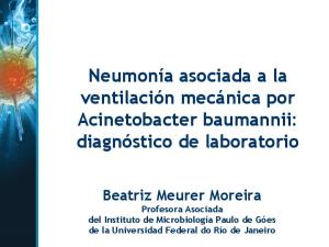 Neumonía asociada a la ventilación mecánica por Acinetobacter ...