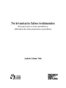 No levantarás falsos testimonios - Bibliothek der Friedrich-Ebert-Stiftung