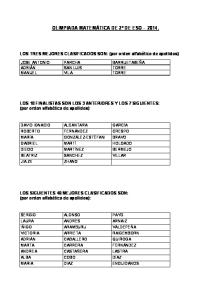olimpiada matemática de 2º de eso - Sociedad Matemática de ...