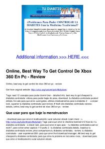 Online, Best Way To Get Control De Xbox 360 En Pc