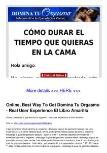 Online, Best Way To Get Domina Tu Orgasmo - Real User ...