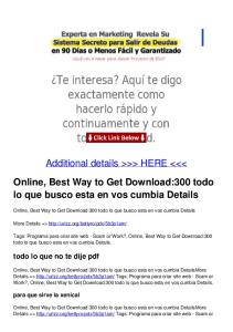 Online, Best Way to Get Download:300 todo lo que busco esta en ...