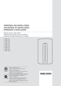 operation and installation utilisation et installation operación e