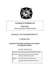 P-AB-005-V01 - Benemérito Cuerpo de Bomberos de Guayaquil