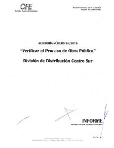 Page 1 C FE Auditoría Interna de la Comisión r Federal de