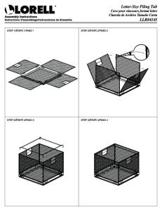 Page 1 Letter-Size Filing Tub Cuve pour classeurs format lettre