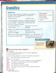 Page 1 Negatives To make a sentence negative in Spanish, you ...