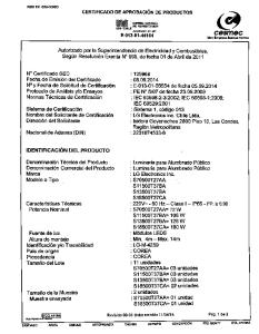 Page 1 REG 131-503-1005D CERTIFICADO DE APROBACIÓN DE