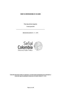 Página 1 de 13 RADIO TELEVISIÓN NACIONAL DE COLOMBIA ...