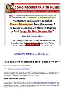 Para que sirve el colageno puro - Scam or Work?