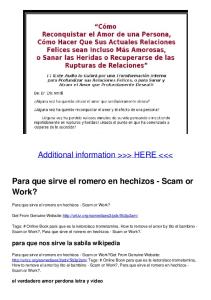 Para que sirve el romero en hechizos - Scam or Work?