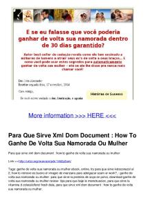 Para Que Sirve Xml Dom Document : How To Ganhe