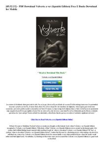 PDF Download Volverte a ver (Spanish Edition) - WordPress.com