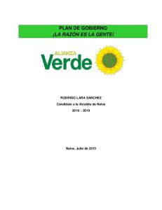 plan de gobierno ¡la razón es la gente! - interlatin the andean portal