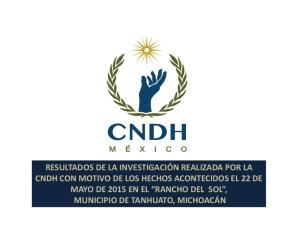 Presentación de la Investigación - CNDH