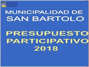 presupuesto participativo y el desarrollo - Municipalidad de San Bartolo