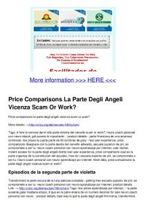 Price Comparisons La Parte Degli Angeli Vicenza Scam Or Work?